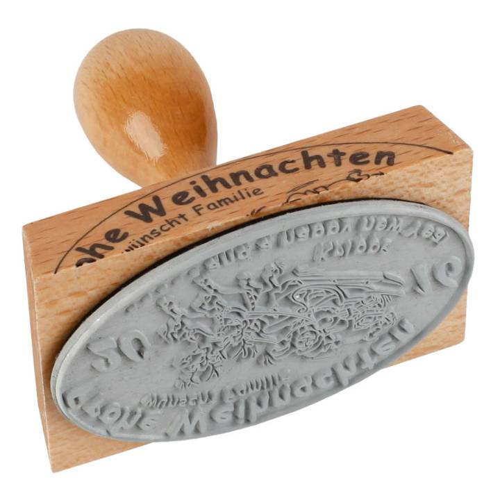Holzstempel 80x50 mm oval Holzstempel 80x50 mm oval