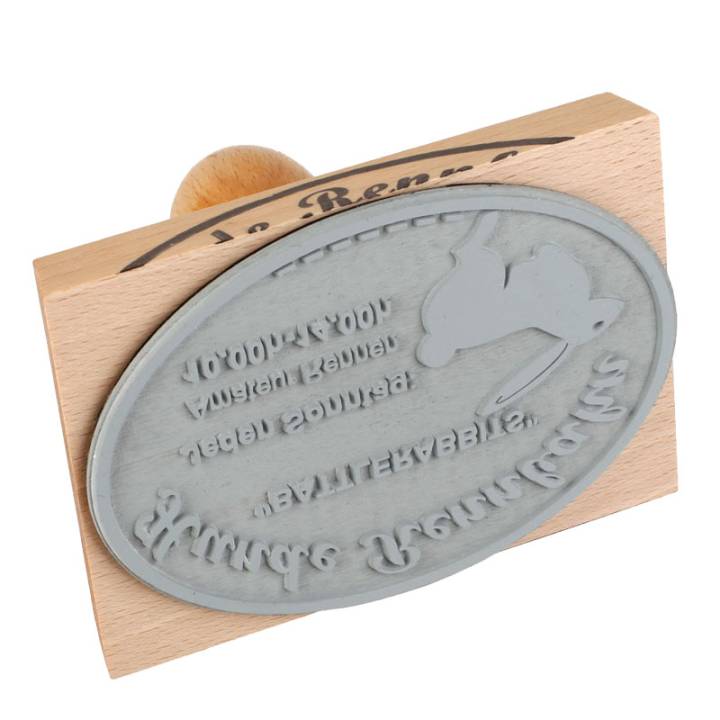 Holzstempel 110x80 mm oval Holzstempel 110x80 mm oval