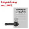 Trodat Ideal Prägezange Prägerichtung von links