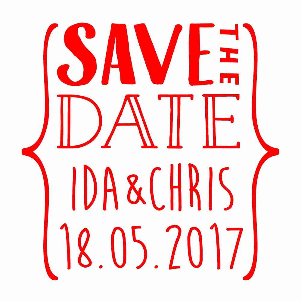 Motivstempel Hochzeit 18 save the date Motivstempel Hochzeit 18 save the date
