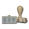 Holzstempel eckig