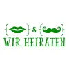 Motivstempel Hochzeit 1 "WIR HEIRATEN" Motivstempel Hochzeit 1 "WIR HEIRATEN"