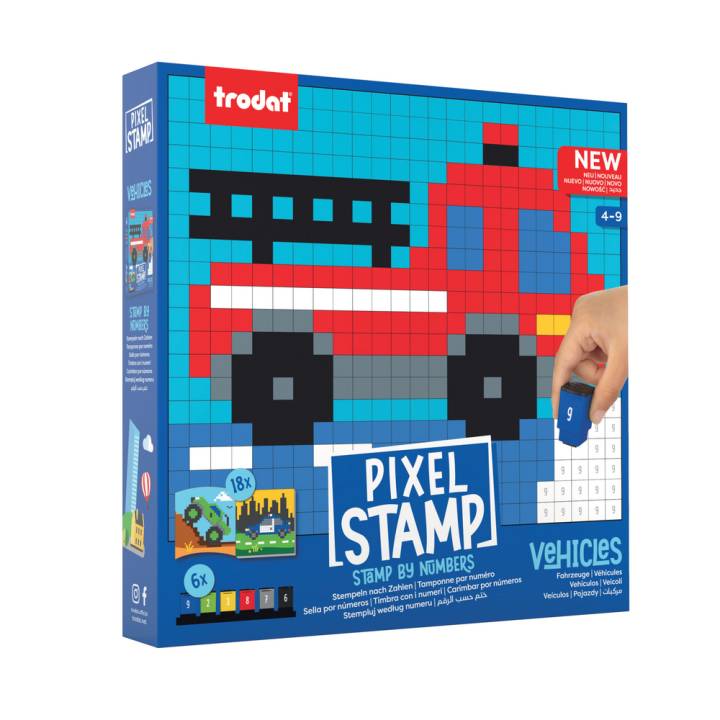 TRODAT Pixel Stamp Fahrzeuge Verpackung
