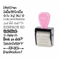 trodat® Creative Mini Stempel + Kissen Set Nette Botschaften trodat® Creative Mini Stempel + Kissen Set Nette Botschaften